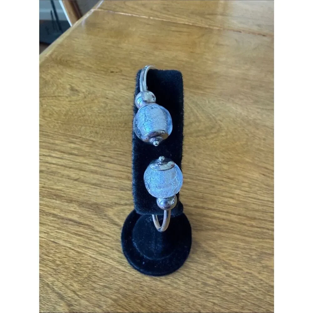 Sterling silver bypass bracelet